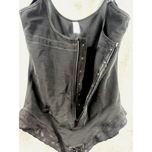 Shapermx Womens Tummy Control Bodysuit Shapewear Adjustable Straps Black XL - Picture 11 of 13